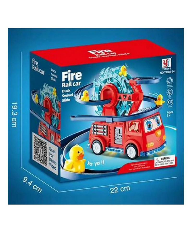 Comprar Carro Bomberos Montana Rusa Pista Patos en Electroshopy - Ángulo 2